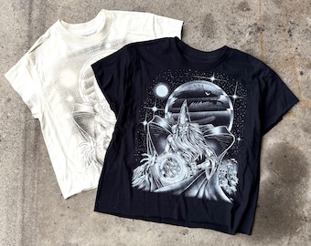 The “Cosmic Wizard” Vintage Graphic Top