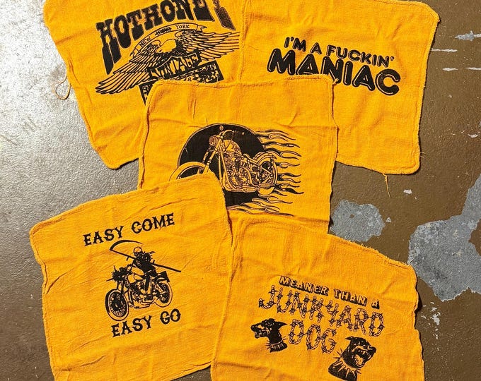 Shop Rags Pack of 5 With Vintage Inspired Graphics Style 2