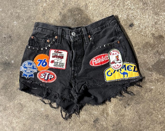 Levi’s 501 Black Denim Shorts 27” Waist