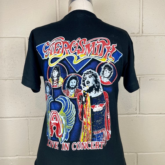 Vintage 1980 Aerosmith Band Graphic Shirt - image 2