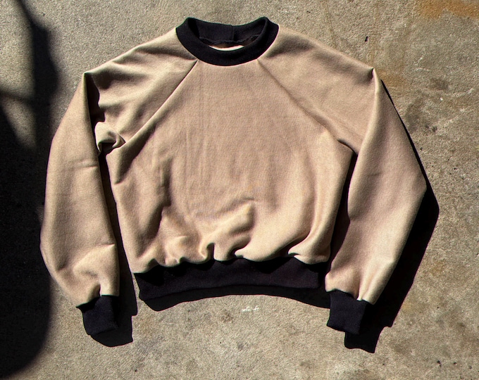 The “Wild Rider” Blank Cropped Raglan Sweatshirt