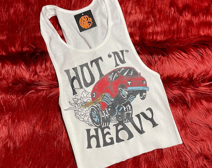 The "Hot'n'Heavy" Van Vintage Inspired Ribbed Tank