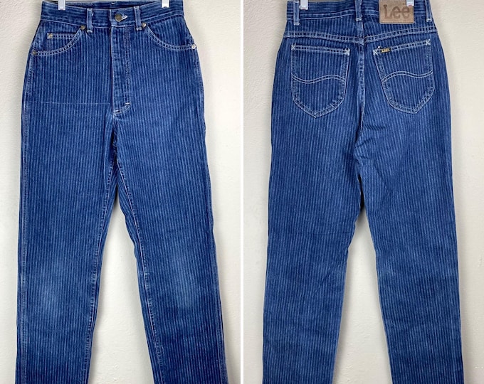 Vintage 1980 Striped Lee Jeans Waist 26"