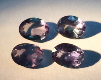 AAA Quality Natural Alexandrite 5x4mm Oval Pair Excellent Color Change Green to Purple