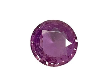 2.13 Carat Purple Sapphire Round, September Birthstone, Gemstones, Rare Gems, Round shape, Purple Sapphire