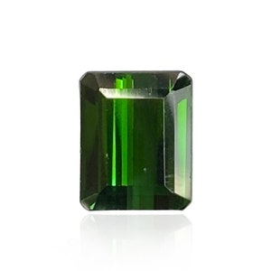 Green Tourmaline Emerald-Cut 2.62 CT, Emeraldcut, Tourmaline, Green Tourmaline, Green Gemstone, Tourmalines, Vibrant, Faceted Gemstones, Gem