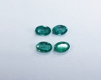 Zambia Emerald Oval Pair 6x4mm