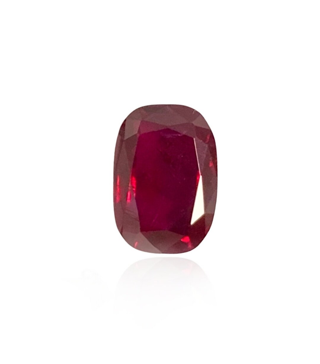 Ruby Without Color No Heat Burma Ruby Cushion 2.01 CT, Unheated Ruby, Natural Ruby, Ruby ...