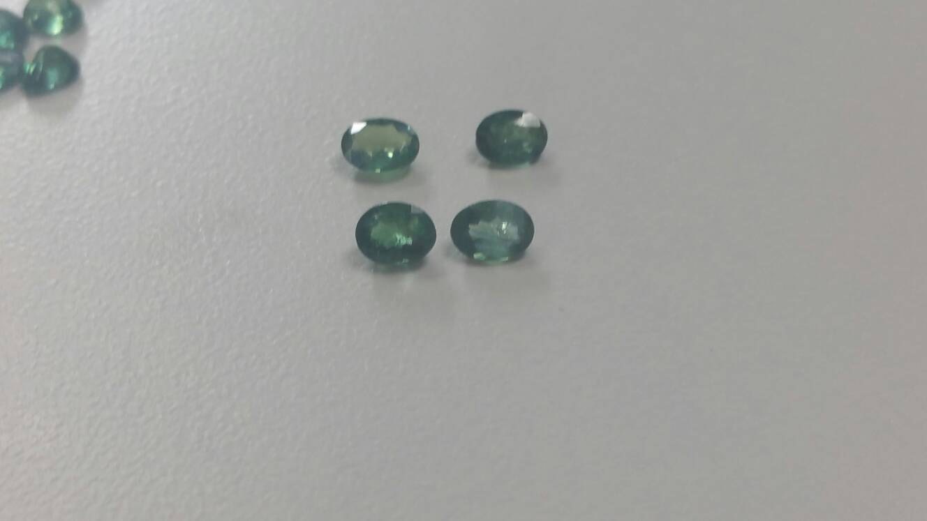 thumbnail image 2 of Oval Lab-Created Alexandrite And Diamond Accent Bypass Swirl Shank Ring In 10K W 2 of 10