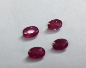 Africa Ruby Oval Pair 6x4mm