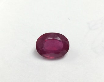 Madagascar Ruby Oval 9x7mm Nice Luster Excellent Red Color