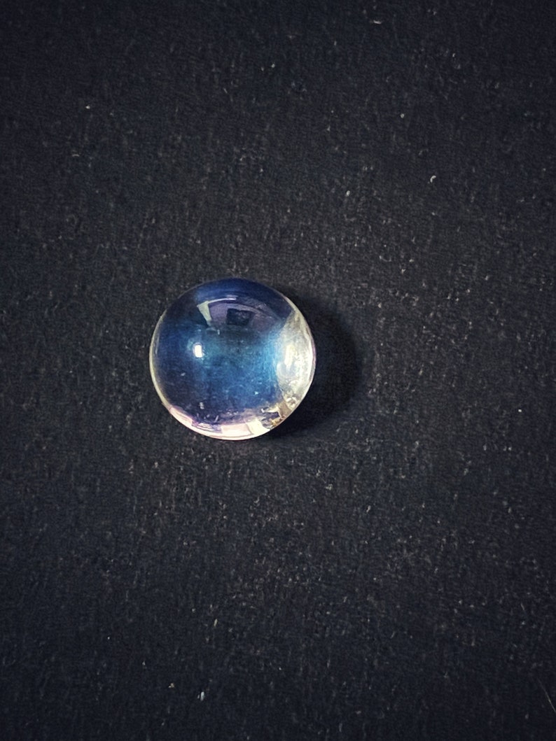Rainbow Moonstone Round Cabochon 8mm Approx 2.33 Carat Nice Play of Color Affordable Gemstone June BirthStone