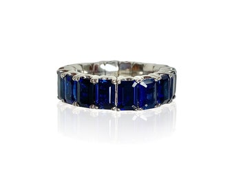 Expandable Sapphire EC Band 12+ Carat Flexible Eternity Ring Ring Stack Flexible Jewelry Sapphire Jewelry Sapphire Ring Stretchable Rings