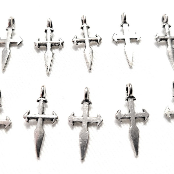 Witch Athame Charm Occult Jewelry bulk 10-pack