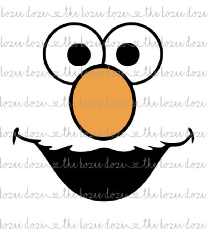 Sesame Street Muppet Faces SVG Bundle | Etsy