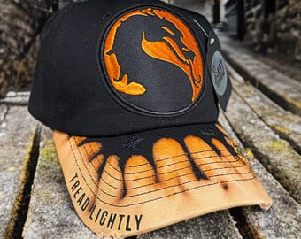 Mortal Kombat Grunge Style Cap – Street Fight Retro Gaming Baseball Hat