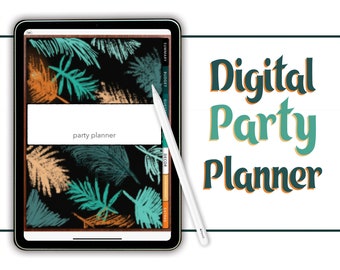 Digital Party Planner Digital Event Planner for GoodNotes, Notability iPad Android Tablet Digital Planner Template - Digital Event Planning