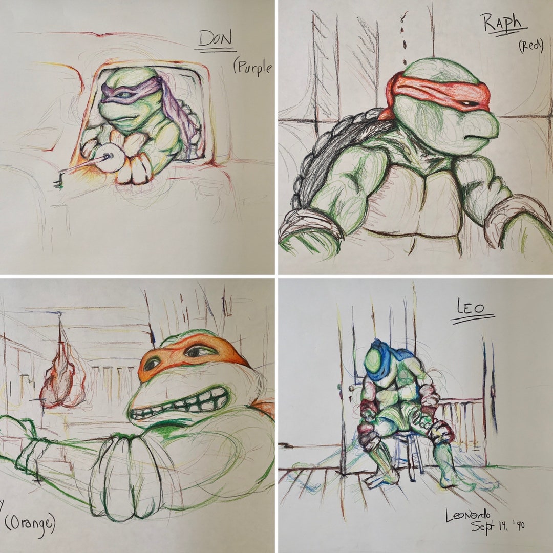 Leonardo Sketch TMNT Teenage Mutant Ninja Turtles High Quality