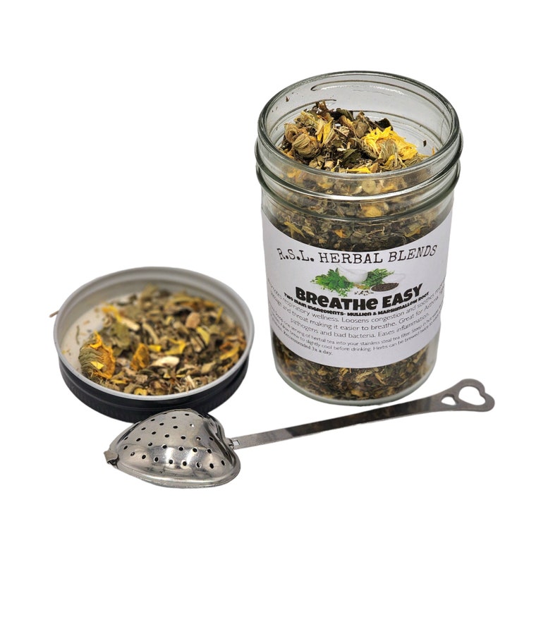 Breathe Easy Herbal Tea, Mucus Relief, Lung Support Tea, Respiratory