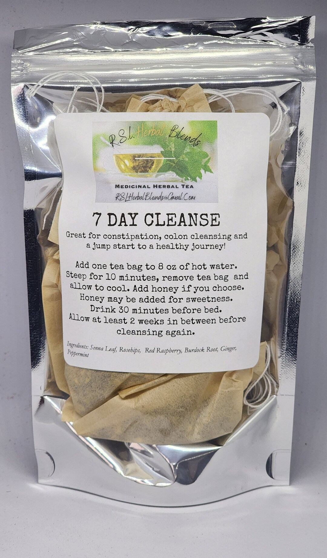 7 Day Cleanse Herbal Cleanse Body Cleanse Stomach Colon Etsy
