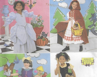 Girls Costumes sizing 3 through 8 Simplicity 8356 Girls costume  sewing pattern with many variations