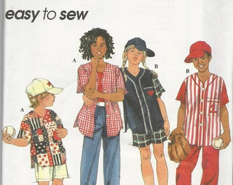 Simplicity 7099  Easy to Sew Child's Shirt, Pants, Shorts and Cap Sewing Pattern