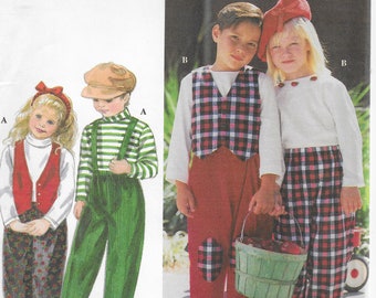 Child's top, vest and pant sewing pattern Simplicity 9155 Size 5,6 and 6X