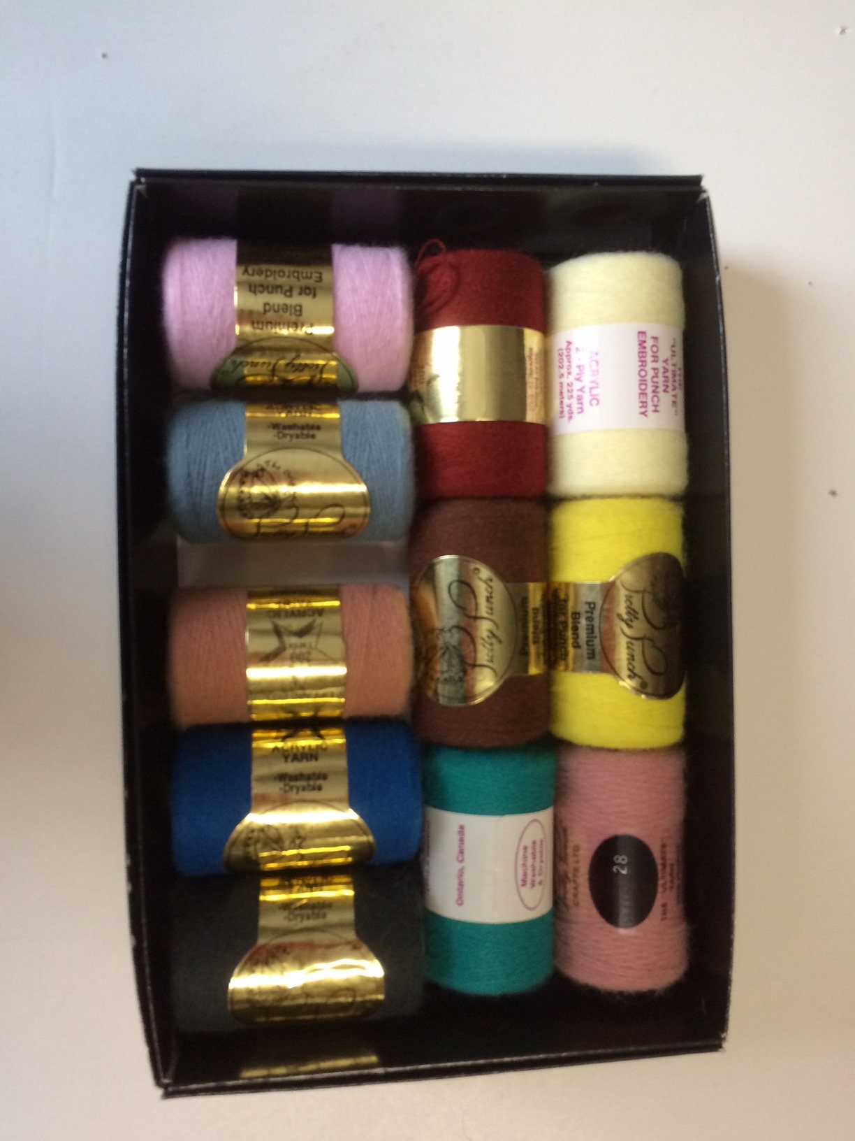 Pretty Punch Embroidery Thread or Yarn 11 different colors