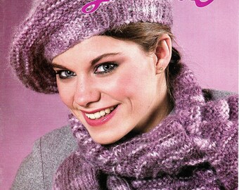 508 Jaeger Gabrielle  Han knit fashions in the soft brushed look of Gabrielle Yarn with Mohair Knitting Patterns