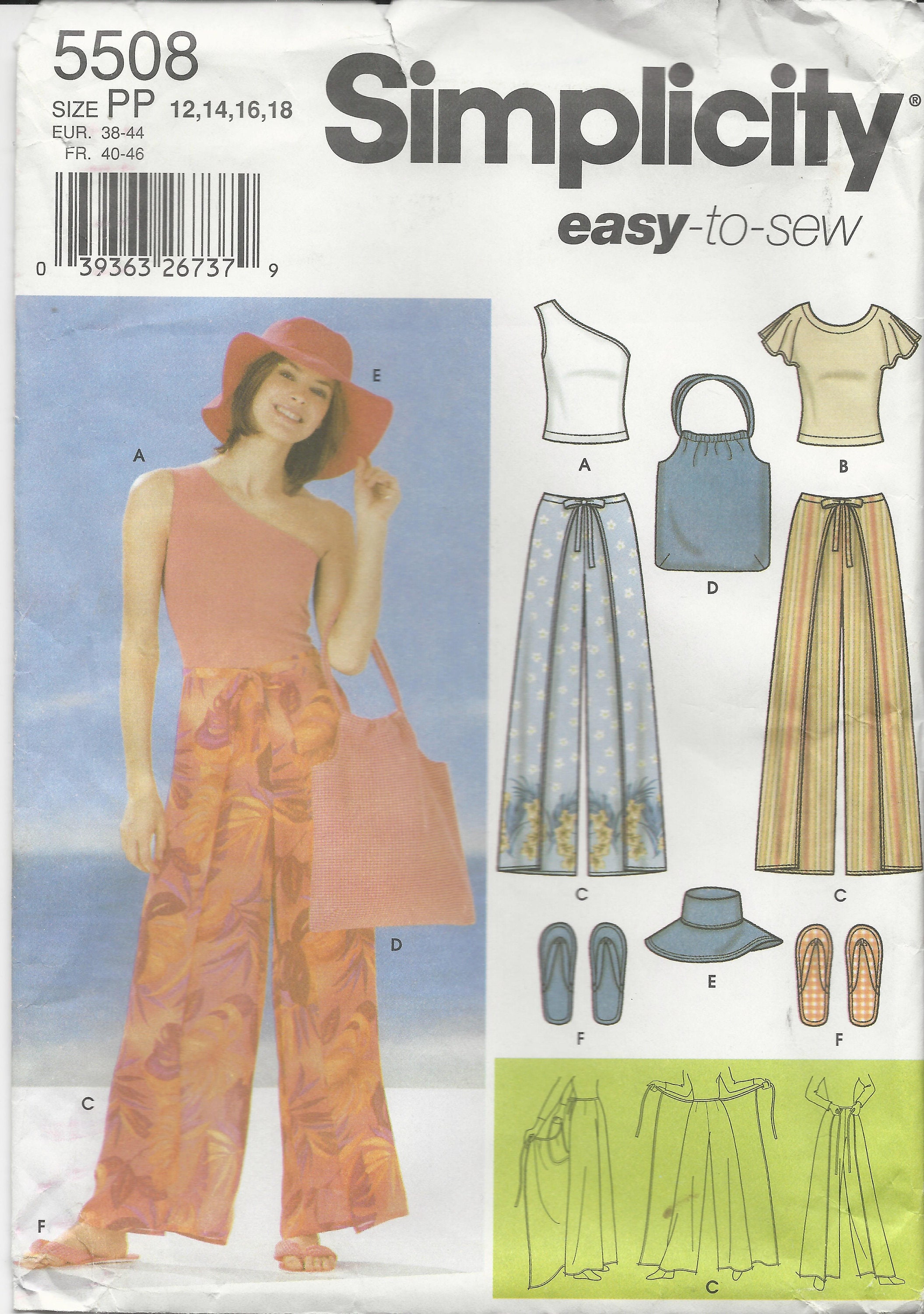 Simplicity 5508 Ladies Easy to Sew Summer Wardrobe Builder Pattern