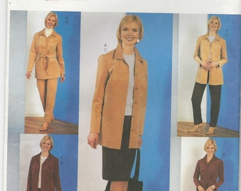 Pant, Jacket ,Skirt Suit,Butterick Lifestyle Wardrobe Ladies Pattern 3650