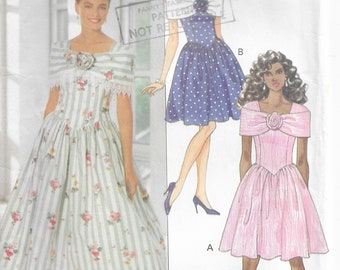 Ladies Dress Sewing Pattern, Butterick 5910 Vintage  Misses Dress Pattern size 6-8-10-12