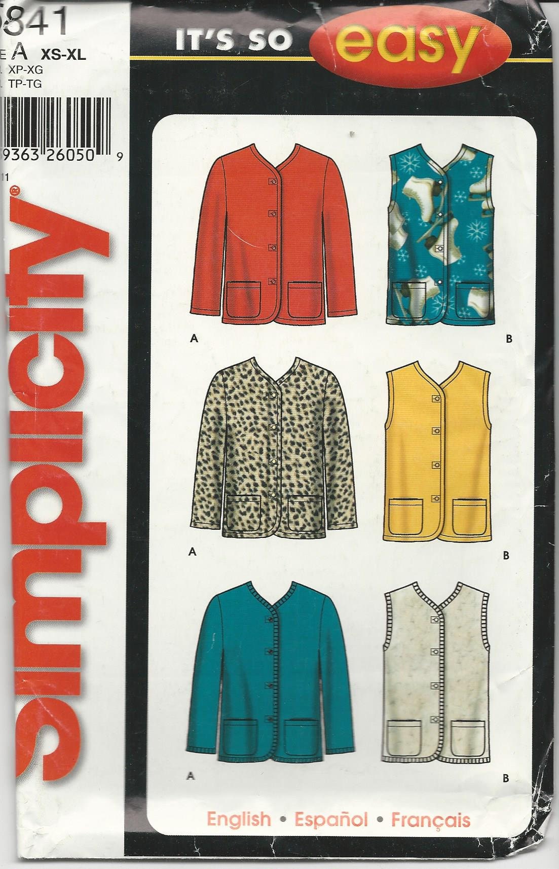 Simplicity its so easy ladies jacket pattern