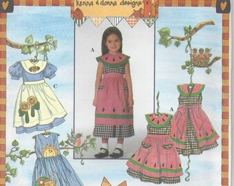 Simplicity 8098 Child's Dress and Apron Sewing Pattern