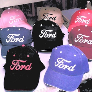 Ford Logo Embroidered baseball style hat,cap choice of 8 colors,great for all Ford owners of Mustangs,F-150,Gt,Ranger,Focus,Shelby,Ecoboost,