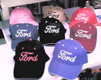 Ford Logo Embroidered baseball style hat,cap choice of 8 colors,great for all Ford owners of Mustangs,F-150,Gt,Ranger,Focus,Shelby,Ecoboost,