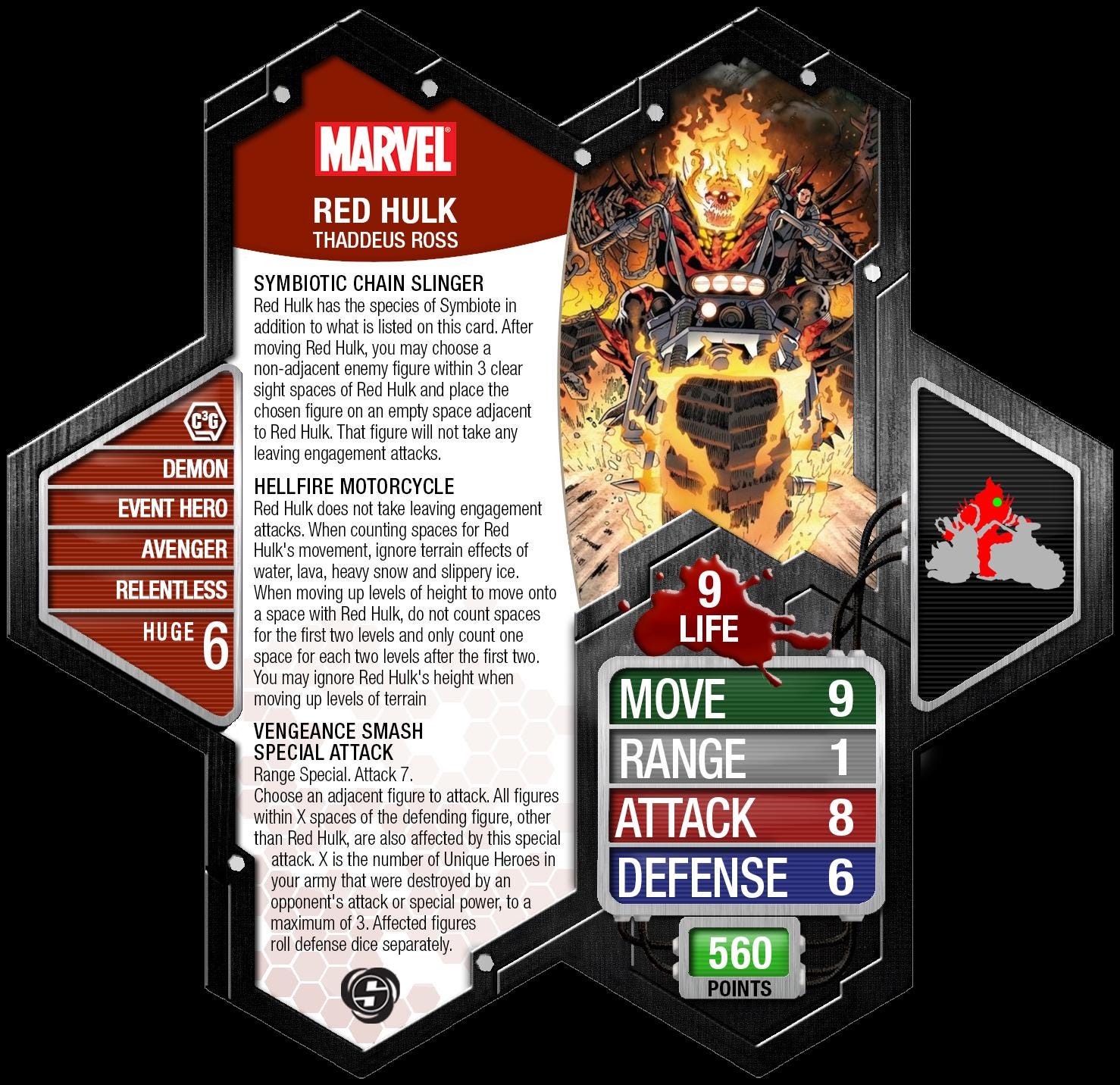 Marvel Heroclix Spirit of Vengeance Red Hulk MP17-002 Convention
