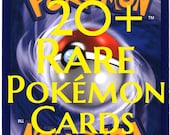 20+ Rare Pokmon Cards Lot - Rares Only - English - NM - All Different  Years and Sets! - 20 Random Pokemon TCG Card Collection Free Shipping - Etsy