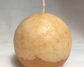 Small Beige Sphere (Ball) Candle