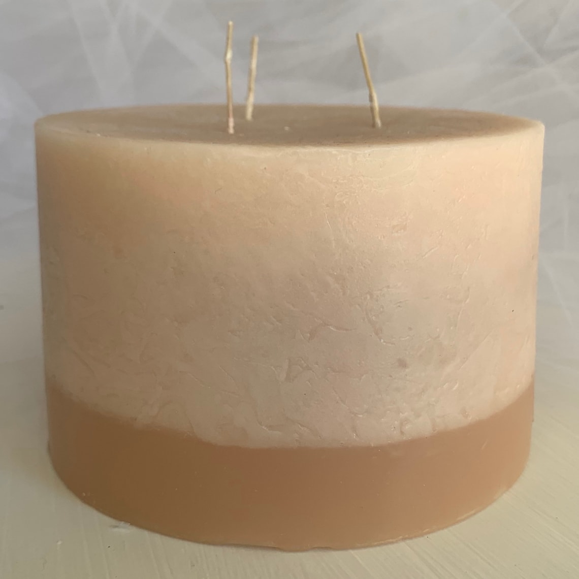 Three Wick Pillar Candle Extra Large Etsy