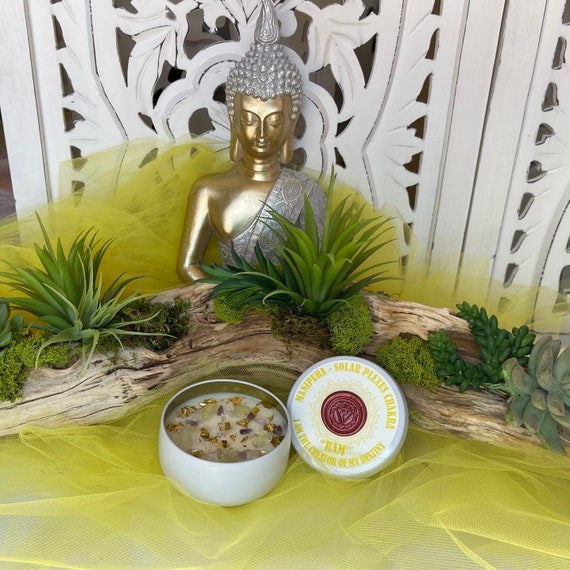Manipura - Solar Plexus Chakra Soy Candle - 8 ounces