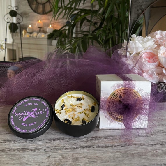 Sagittarius Zodiac Soy Candle - 8 ounces