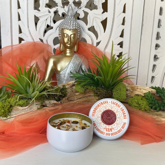 Svadhishthana- Sacral Chakra Soy Candle - 8 ounces