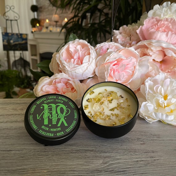 Virgo Zodiac Soy Candle - 8 ounces