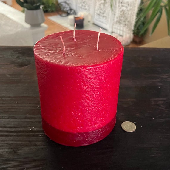 6.5 Inch Medium Three Wick Pillar Candle