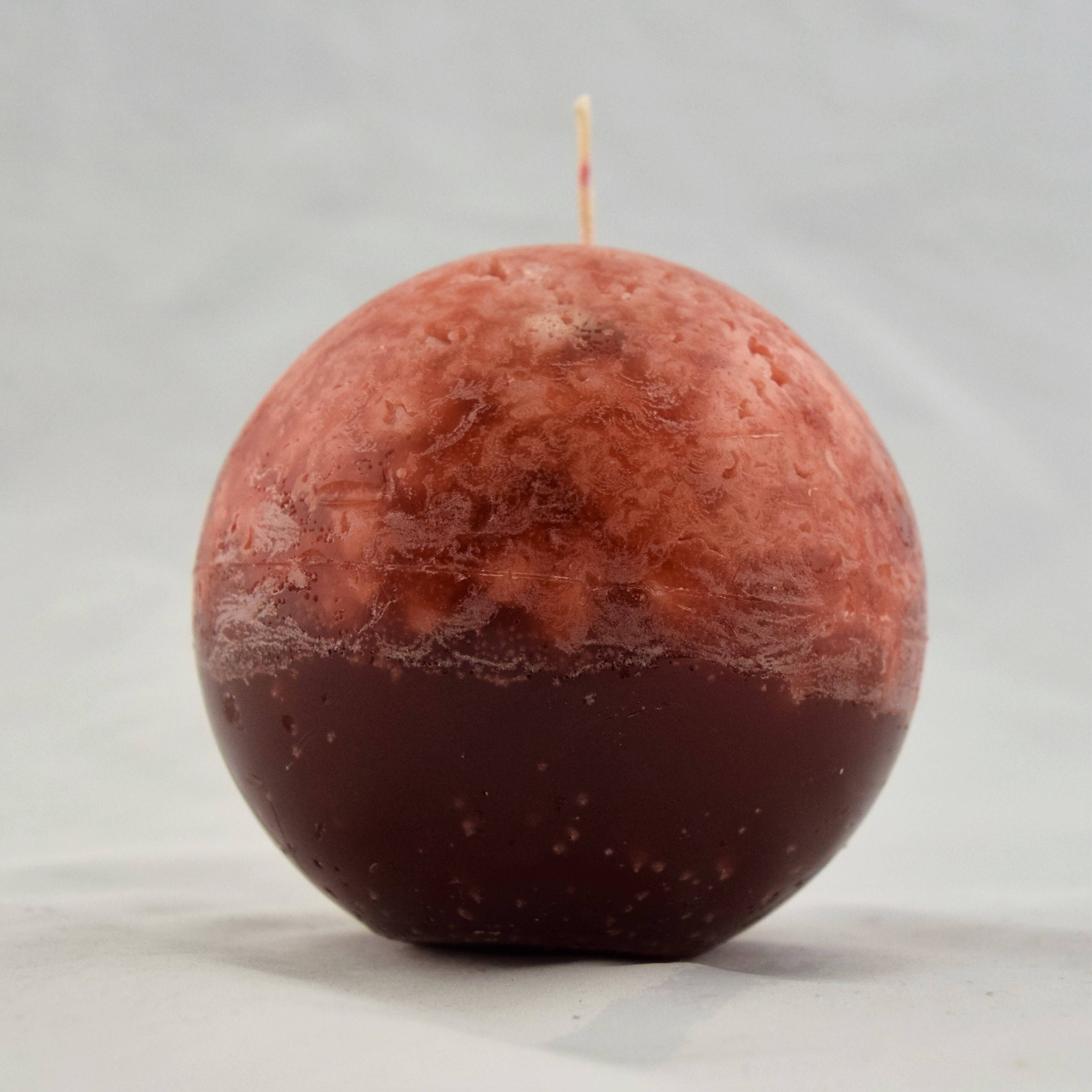 Set of 4 Brown Sphere (Ball) Candles