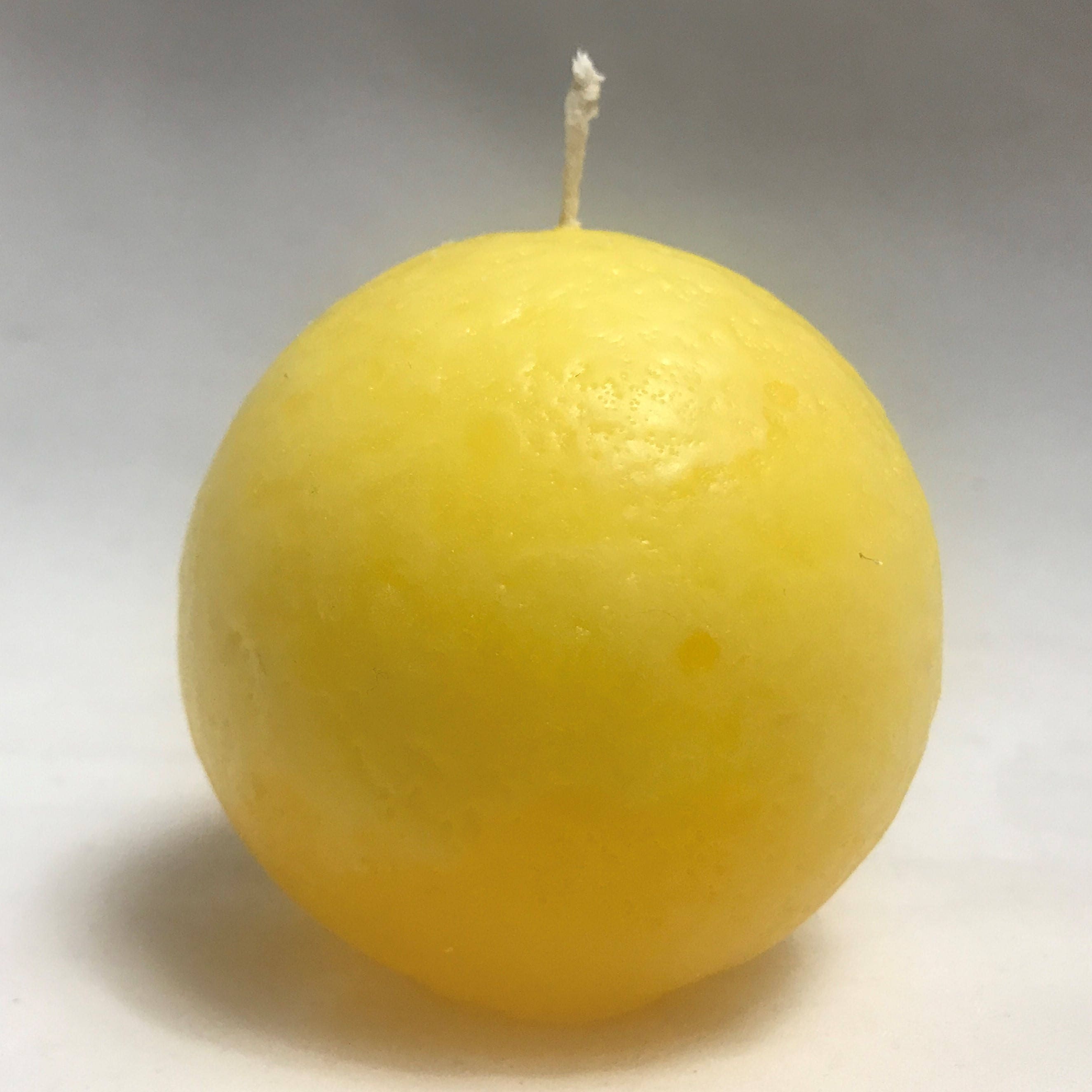 Small Yellow Sphere (Ball) Candle