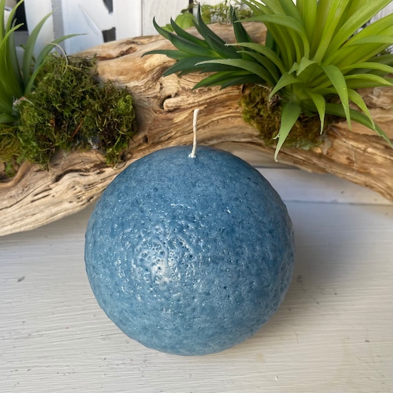Small Blue Sphere (Ball) Candle