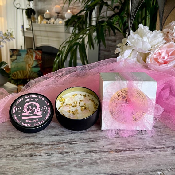 Libra Zodiac Soy Candle - 8 ounces