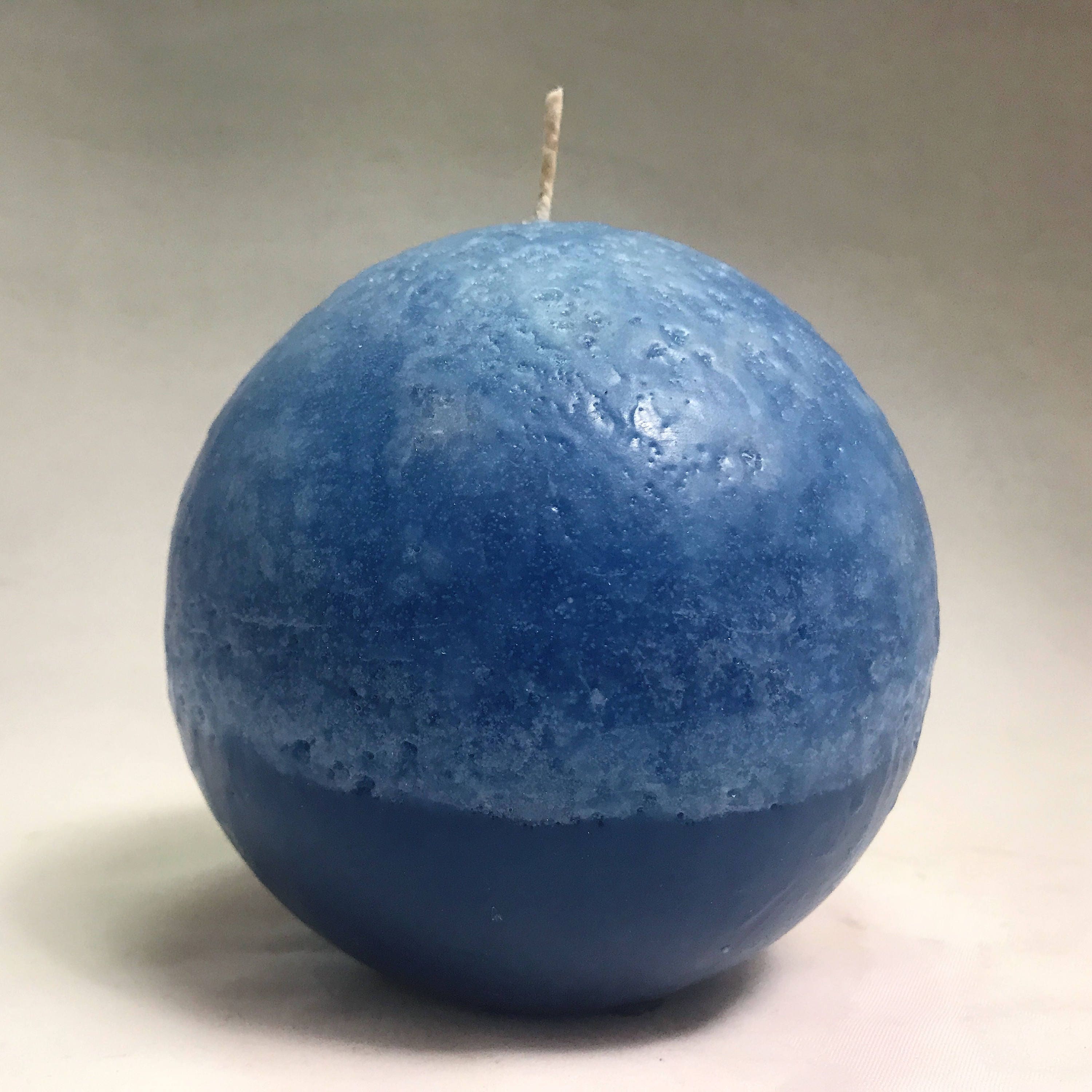 Set of 4 Blue Sphere (Ball) Candles